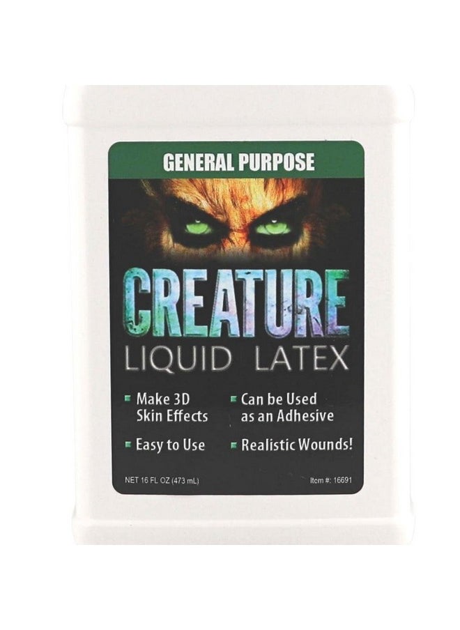 Creature Liquid Latex 2 Pack - CLEAR - General Purpose Professional Special Effects, for Halloween Vampire, Monster, Zombie Makeup and Dress up