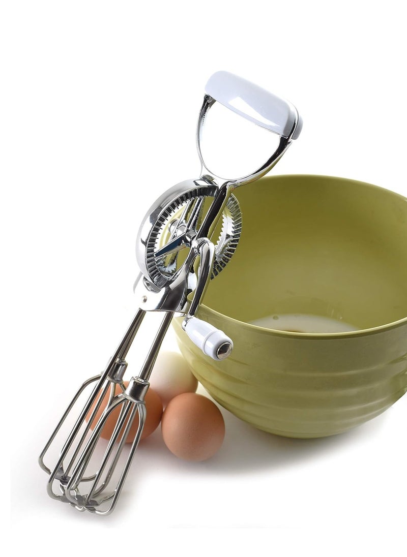 Norpro Egg Beater Classic Hand Crank Style 18/10 Stainless Steel Mixer 12 Inches