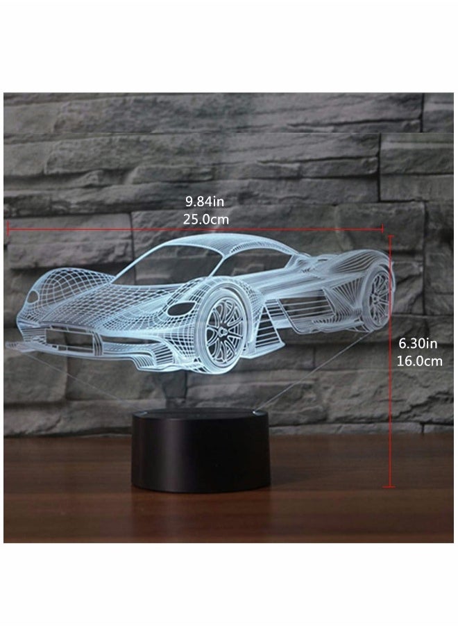 3D LED Illusion Lamp Night Light, Optical Bedside Table Night Lights