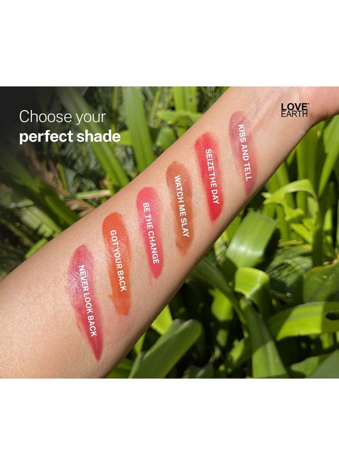 Love Earth Lip Tint & Cheek Tint Multipot Combo (Raspberry Pink & Caramel Brown) with Richness of Jojoba Oil and Vitamin E for Lips, Eyelids and Cheeks
