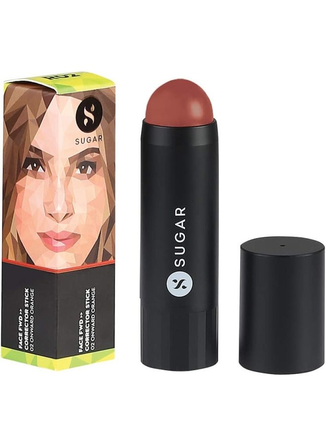 Face Fwd Corrector Stick - 02 Onward Orange (Orange) Longlasting Formula, Lightweight