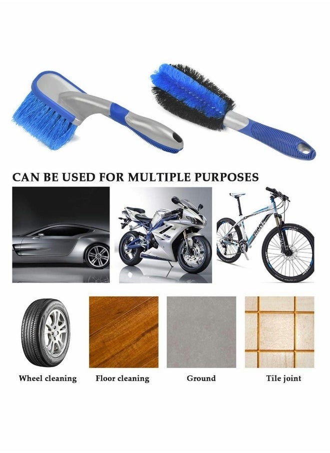 Cleaning Brush Car Wheel Brush Set Auto Bicycle Tire Brush Kit Motorcycle Detailing Brush