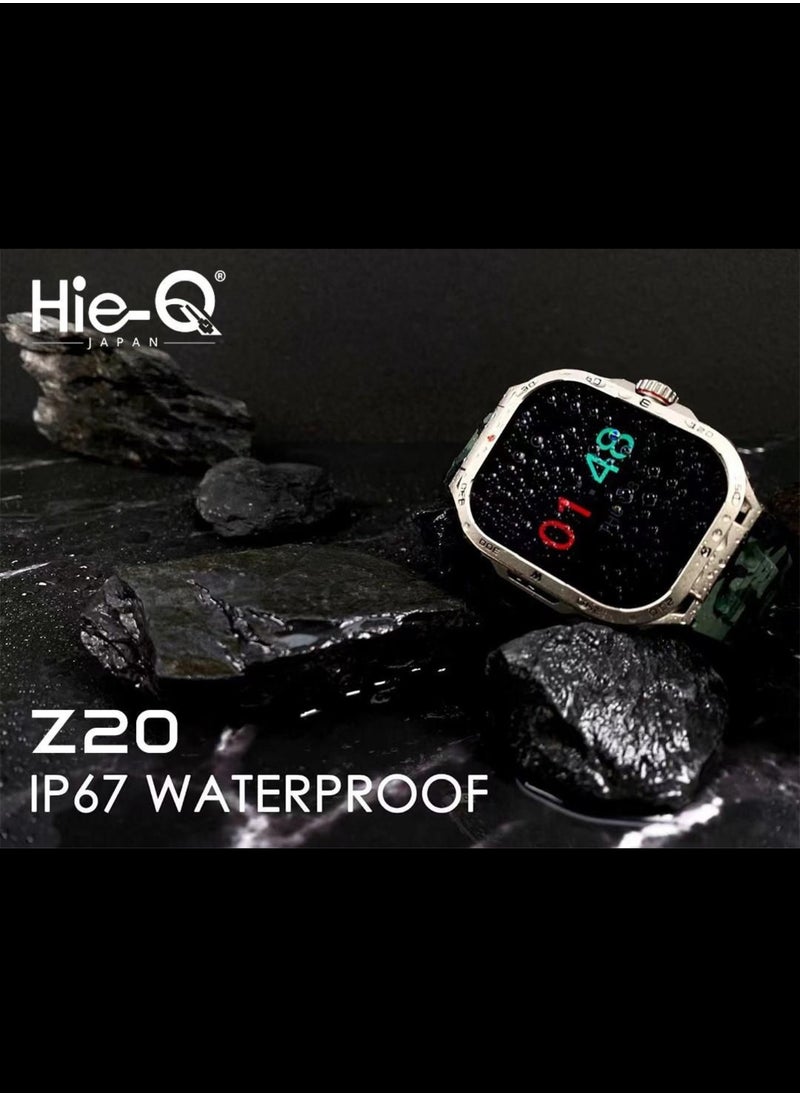 Smart Watch Z20 Japanese quality with Shock proof Screen, Water Proof, Health Monitoring, Bluetooth Calling & Sports Modes – Long Battery Life