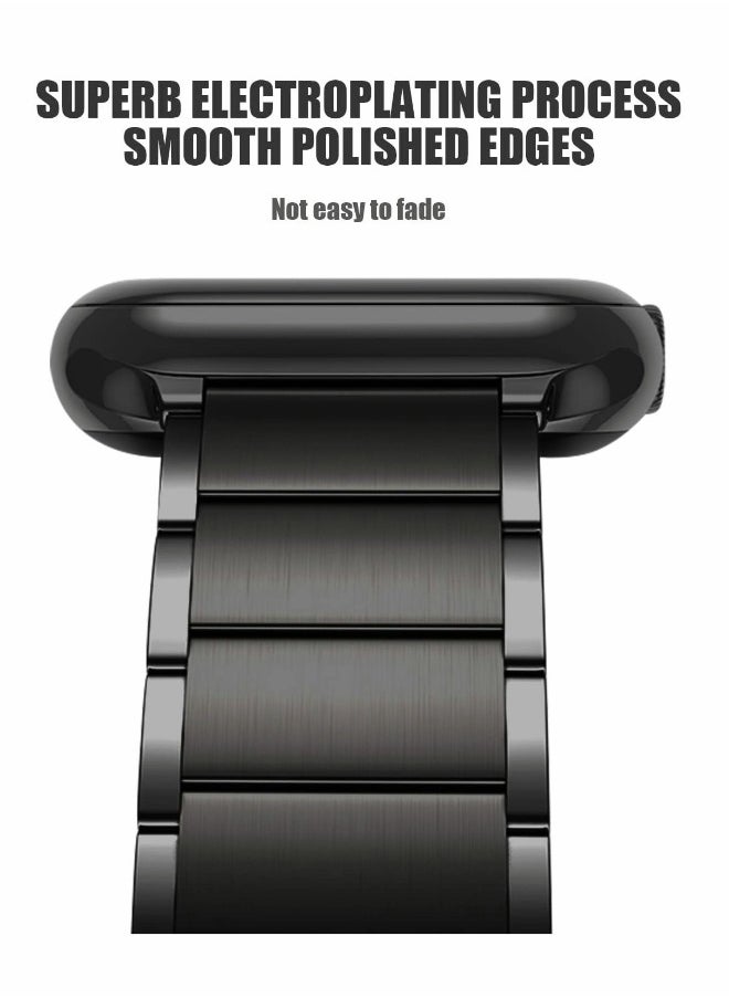 Metal Straps Compatible with Apple Watch 45mm/44mm, Magnetic Metal iWatch Replacement Bands
