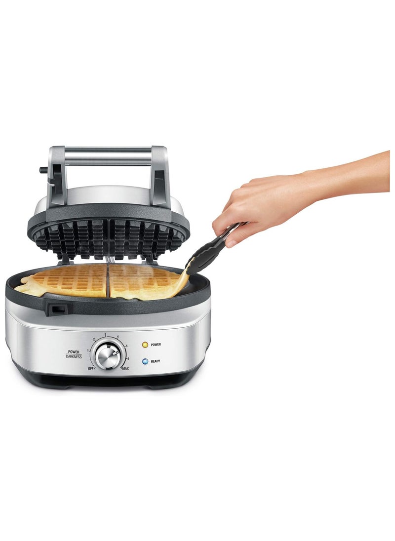 The No-Mess Waffle Maker, Brushed Stainless Steel - UAE Version, 2 Year Warranty