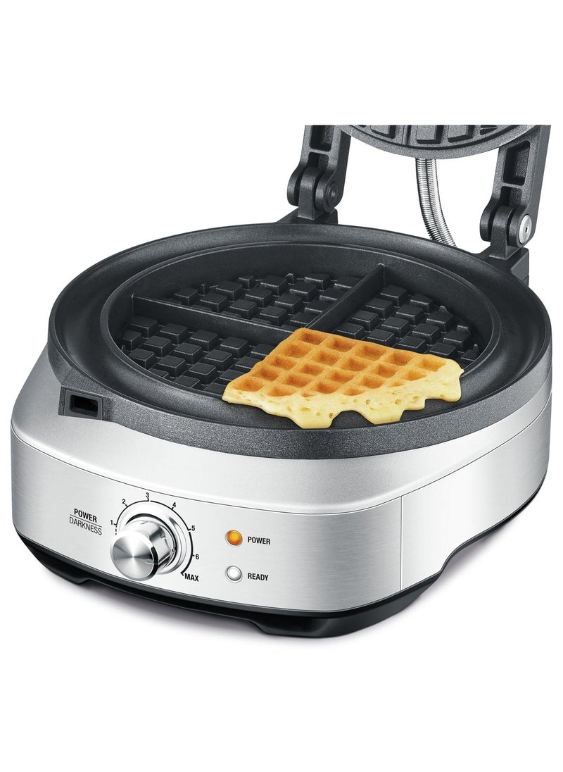 The No-Mess Waffle Maker, Brushed Stainless Steel - UAE Version, 2 Year Warranty