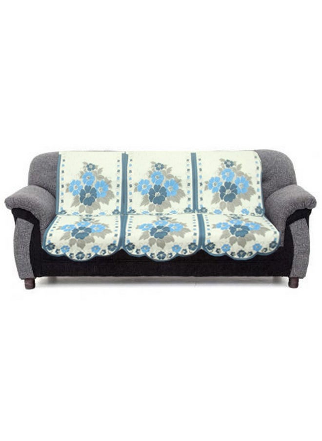 Kuber Industries 6 Piece Cotton 5 Seater Sofa Cover Set - Multicolour