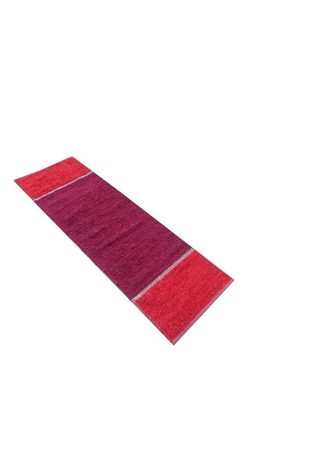Yellow Weaves Polyester 5 Seater Solid Sofa Seat Cover (Red And Maroon)