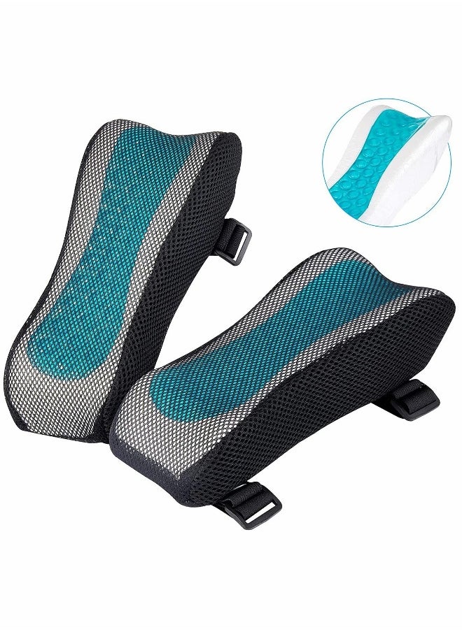 Ergonomic Armrest Pads, Office Chair Arm Rest Cover Pillow, Elbow Support Cushion, for Computer, Gaming, Desk Chairs (Set of 2)