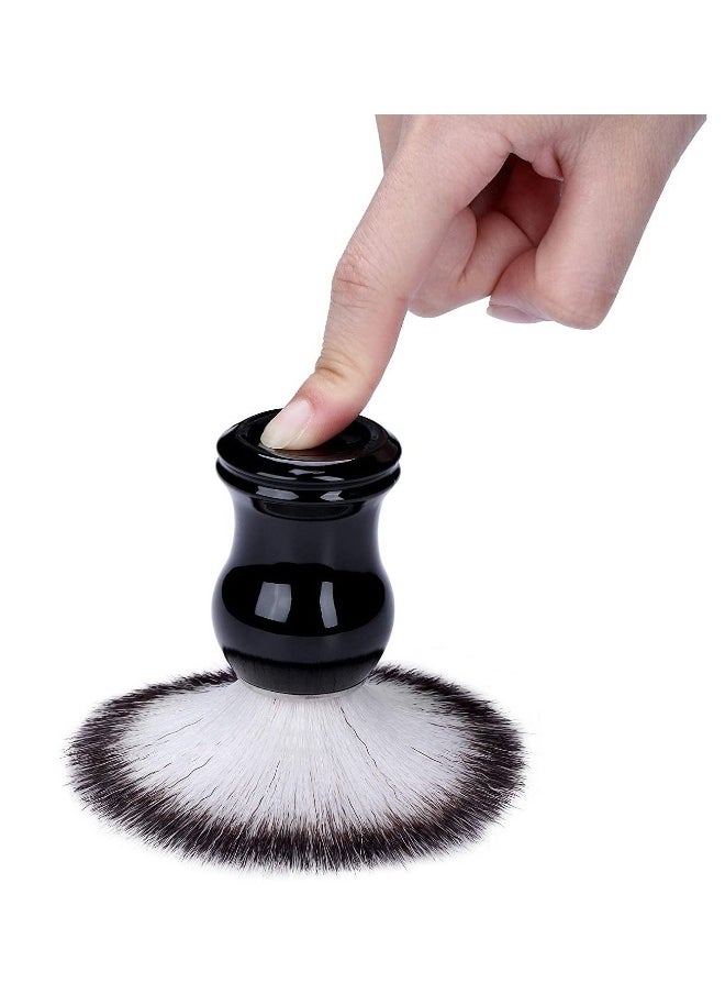 Shaving Brush and Bowl Kit for Men, 3-IN-1 Wet Shave Brushes Set with Stainless Steel Large-Capacity 3.23'' Shaving Cup Mug,Safety Razor Stand Holder Birthday Fathers Day from Daughter