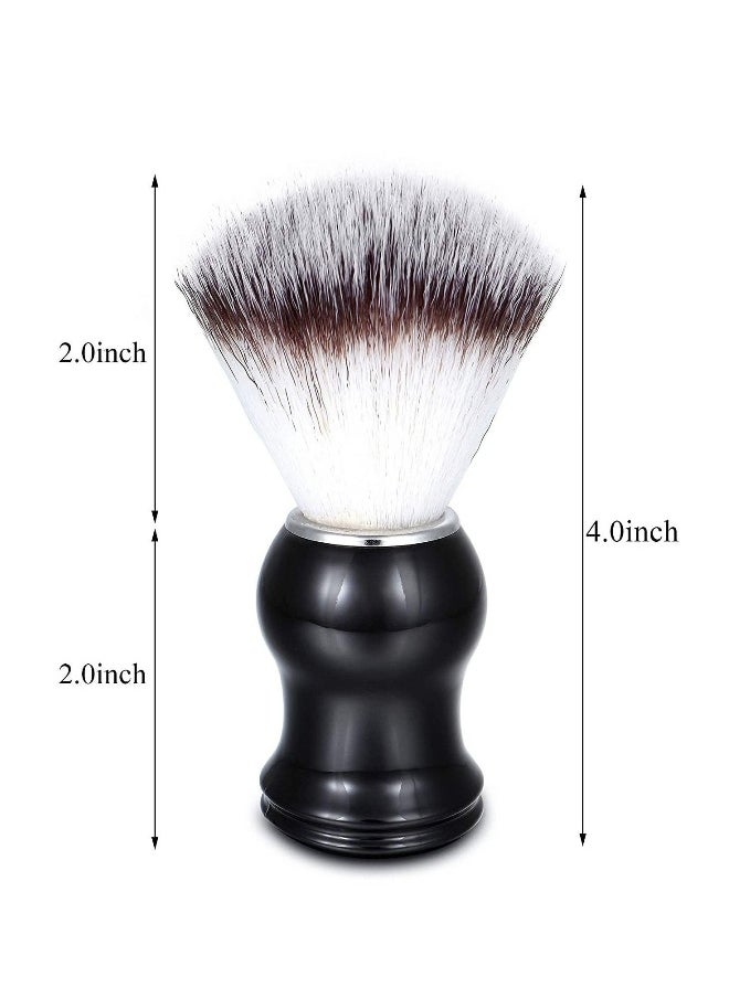 Shaving Brush and Bowl Kit for Men, 3-IN-1 Wet Shave Brushes Set with Stainless Steel Large-Capacity 3.23'' Shaving Cup Mug,Safety Razor Stand Holder Birthday Fathers Day from Daughter