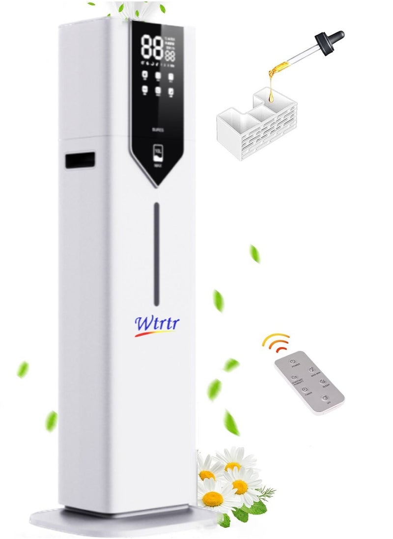 Wtrtr 10L Humidifiers, Floor humidifier Bedroom Humidifiers for Large Room with Extended Tube, Room Cool Mist Humidifier (10L)