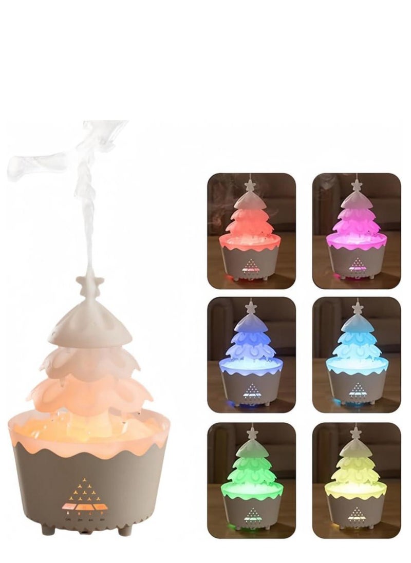 Christmas Tree Diffuser, Remote Control Christmas Tree Air Humidifier and Aromatherapy Diffuser, 7 Color Christmas Tree Essential Oil Diffuser with Timer for Christmas Home Decor Gift