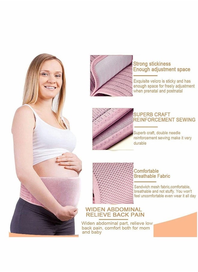 Maternity Belt Pregnancy Support Belt Belly Band Relieve Lower Back, Pelvic and Hip Pain (Breathable/Adjustable)