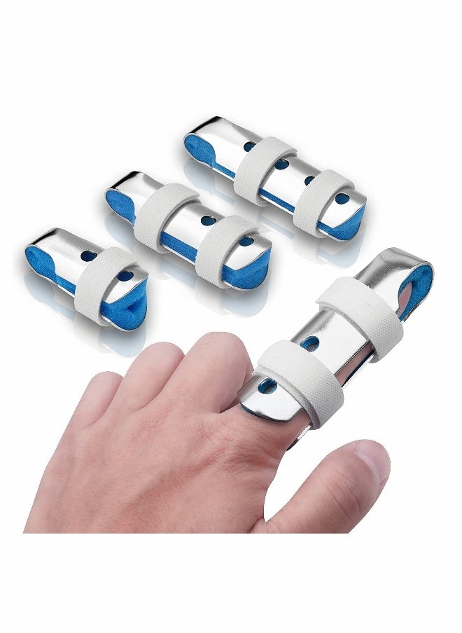 Finger Splint, 3 Size Aluminum Finger Splints, Metal Finger Support