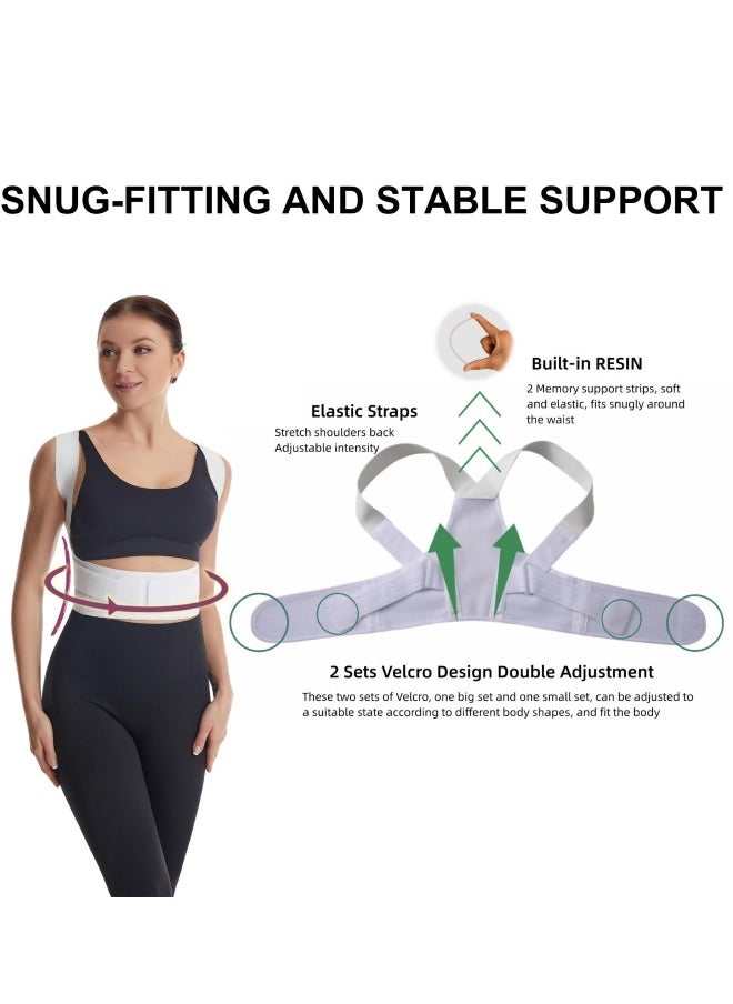 Posture Corrector for Women and Men, Adjustable Breathable Back Straightener, Clavicle Support, Relax Neck, Shoulder