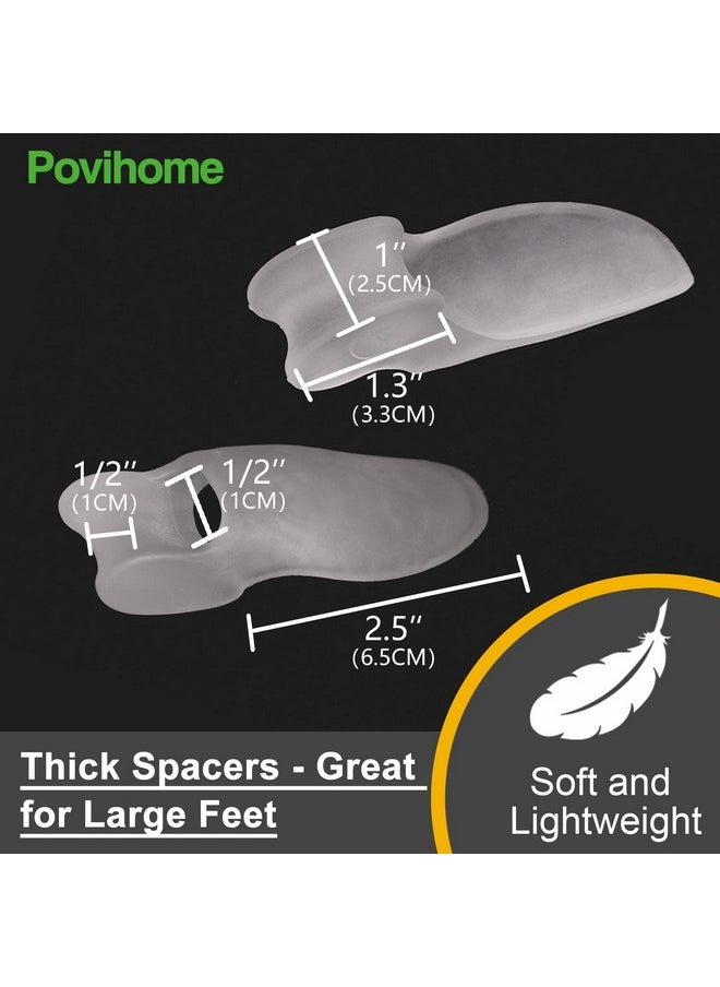 Povihome 8 Pack Bunion Cushion and Protector, Bunion Corrector and Bunion Relief with Gel Shield, Treat Pain in Big Toe Joint, Realign Big Toe and Relieve Bunion Pain