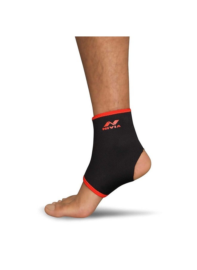 Nivia Orthopedic Adjustable Ankle Support (Slip In) For men and women, for gym, for outdoor sports, ankle brace for sports, Pain relief ankle protection guard, Ankle Band, Size (Large)