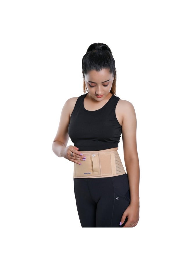 Wonder Care Polyester Umbilical Hernia Belt Hernia Support Brace with Removable Compression Pad Navel Hernia Pain Relief for Men & Women (4XL)