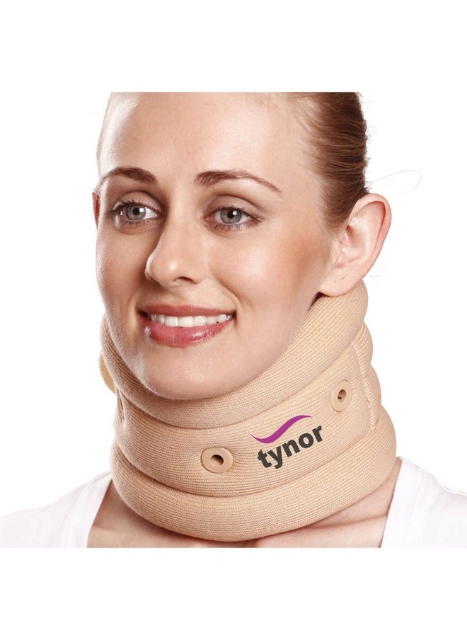 TYNOR Cervical Collar Soft with Support, Beige, XL, 1 Unit