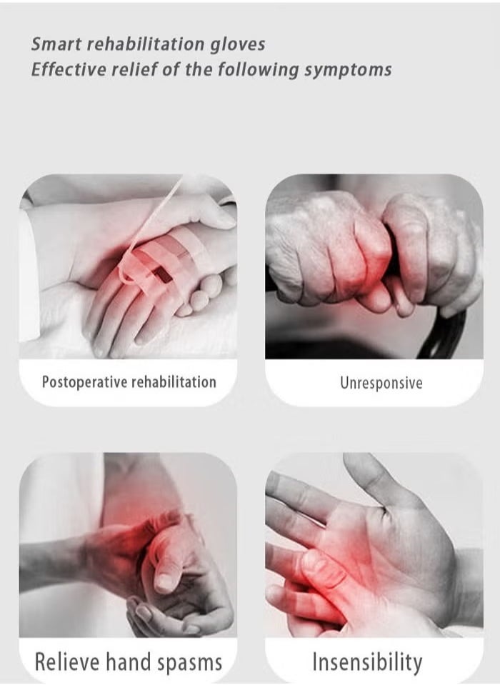 Robot Gloves Hand Stroke Recovery Equipment Hand Dysfunction Patient Training Device Stroke Hemiplegia Finger Orthosis for Long Term Relief Finger Cramps