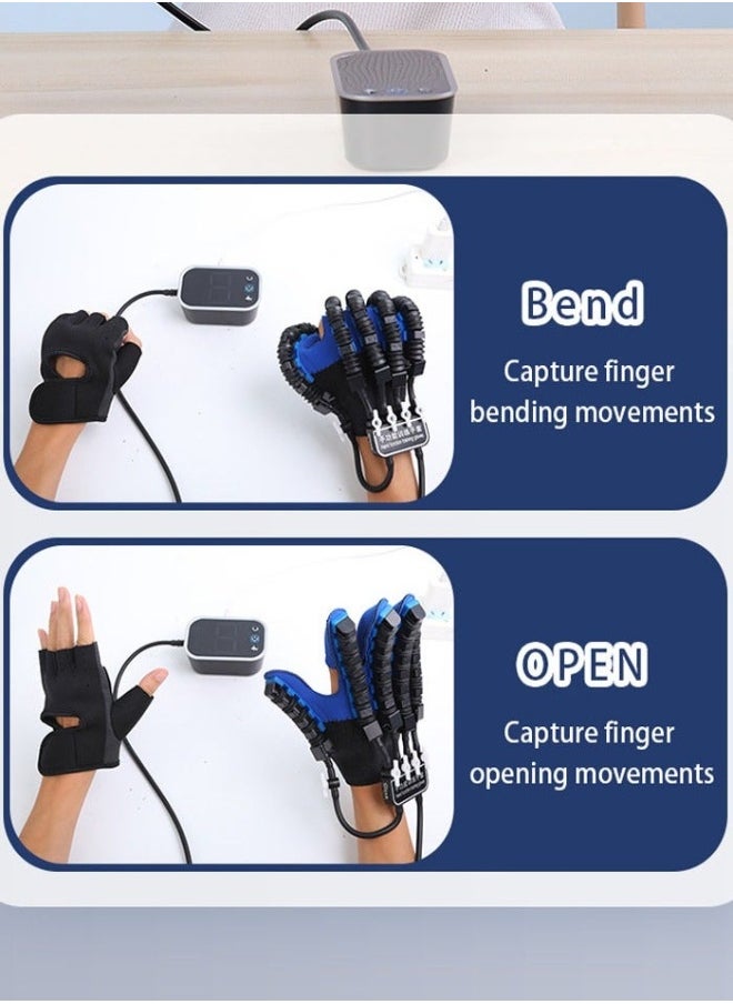 Robot Gloves Hand Stroke Recovery Equipment Hand Dysfunction Patient Training Device Stroke Hemiplegia Finger Orthosis for Long Term Relief Finger Cramps