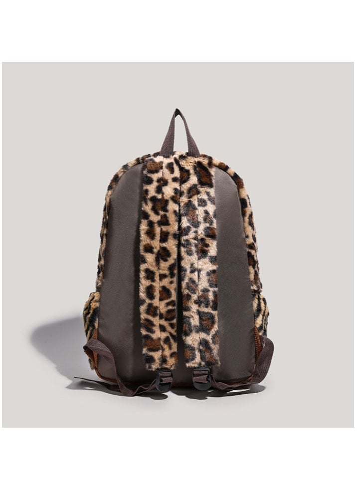 Leopard print backpack