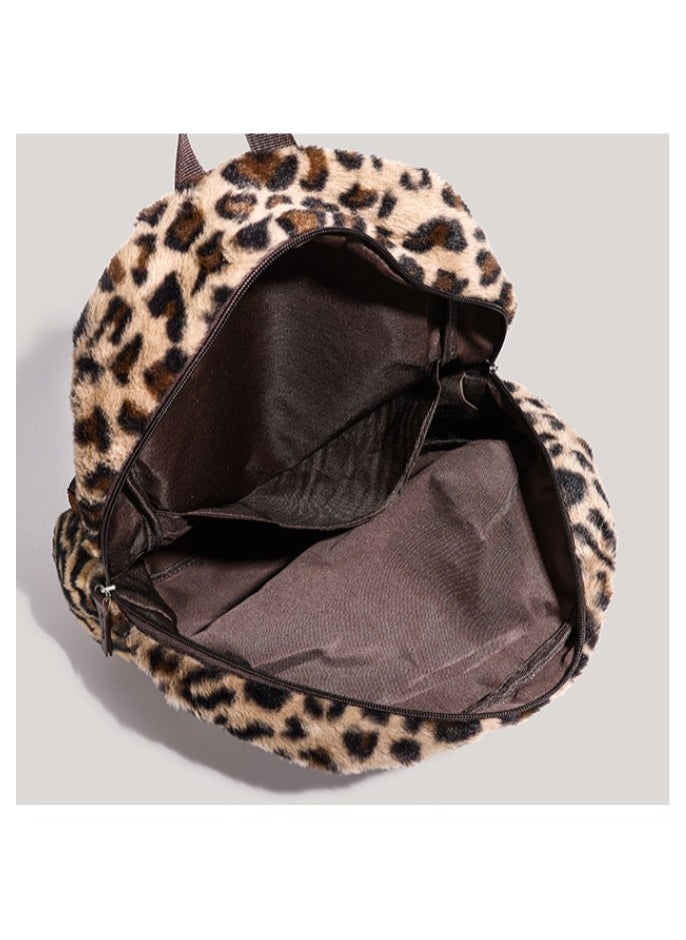 Leopard print backpack