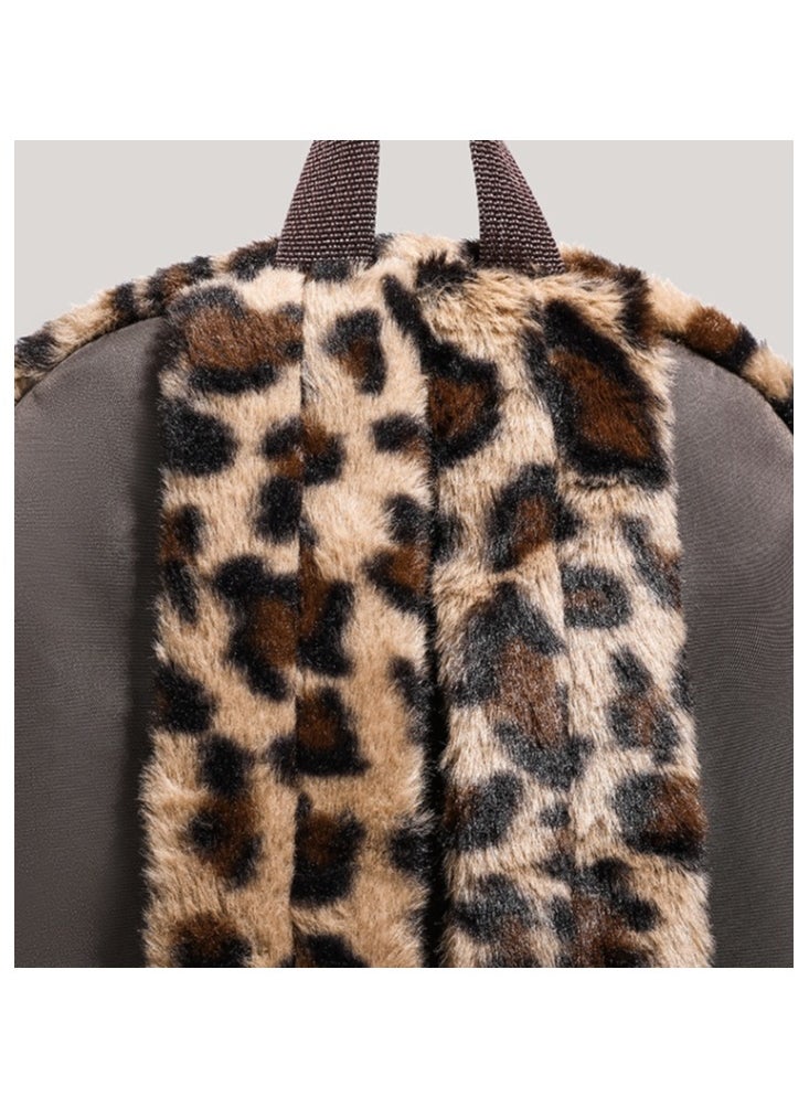 Leopard print backpack