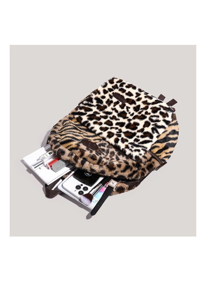 Leopard print backpack