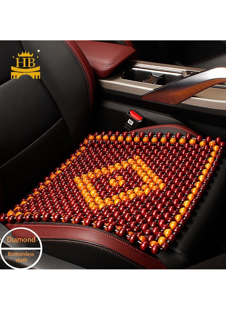 Car Seat Covers Summer Wooden Beads Car Seat Cushion Single Piece Summer General Wooden Bead Cool Pad Front Row Wooden Bead Pad