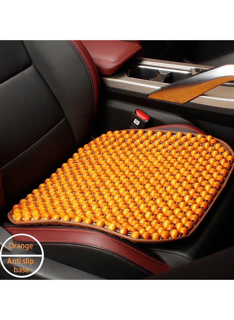 Car Seat Covers Summer Wooden Beads Car Seat Cushion Single Piece Summer General Wooden Bead Cool Pad Front Row Wooden Bead Pad