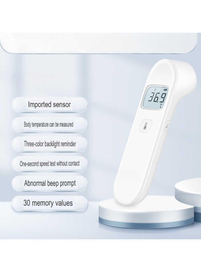 Infrared Forehead Thermometer, Easy To Use Fever Measuring Thermometer, High Precision Digital Thermometer, User Friendly Design Temperature Measuring Device, (1pc, White)