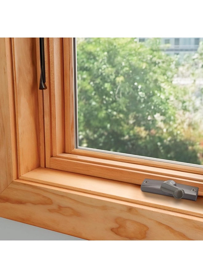 Touri Straight Arm Operator with Handle (Left Hand) 9 3/8 in. Fit Andersen Perma-Shield Casement Window (1979-1989), Stone Color Window Hardware