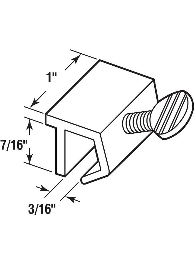 Prime-Line U 9819 Aluminum, Sliding Window Security Lock (4 Pack)