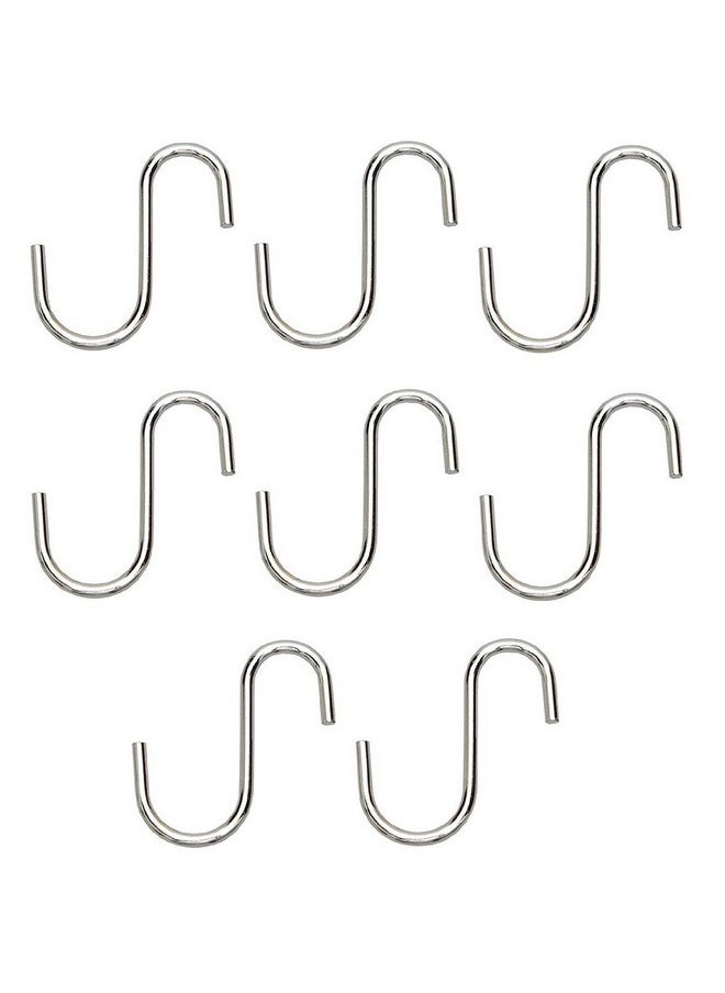 Pure Source India Stainless Steel S Hook, 2 Pieces, Silver