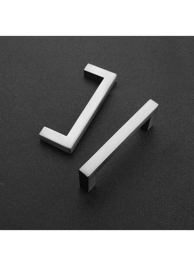 Ravinte 30 Pack Solid 3 Inch Center to Center Slim Square Bar Drawer Handles Kitchen Cabinet Handles Brushed Nickel Drawer Pulls Kitchen Cabinet Hardware Kitchen Handles Cabinet Pulls