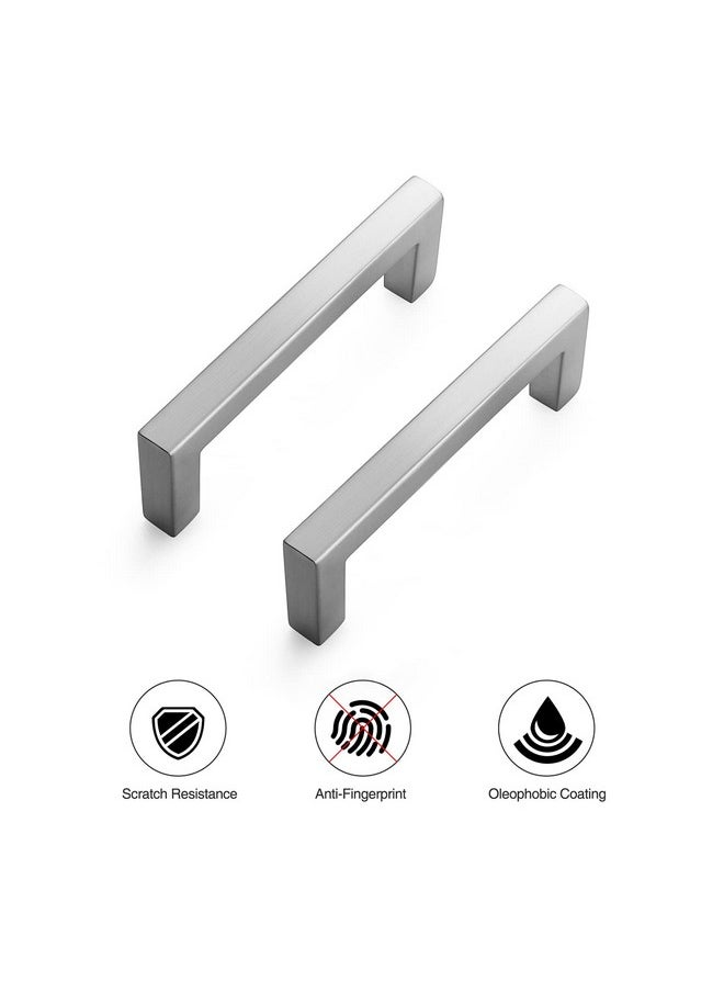 Ravinte 30 Pack Solid 3 Inch Center to Center Slim Square Bar Drawer Handles Kitchen Cabinet Handles Brushed Nickel Drawer Pulls Kitchen Cabinet Hardware Kitchen Handles Cabinet Pulls