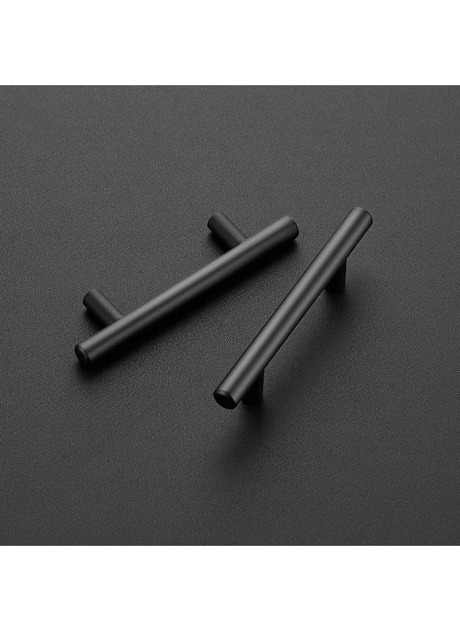 Ravinte 45 Pack | 5 Inch Cabinet Pulls Matte Black Stainless Steel Kitchen Drawer Pulls Cabinet Handles 5 Inch Length, 3 Inch Hole Center