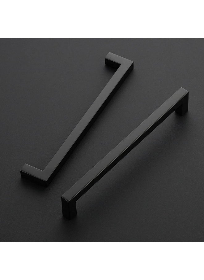 Ravinte 18 Pack 8 Inch Kitchen Square Cabinet Handles Matte Black Cabinet Pulls Black Drawer Pulls Kitchen Cabinet Hardware Kitchen Handles for Cabinets Cupboard Handles Drawer Handles