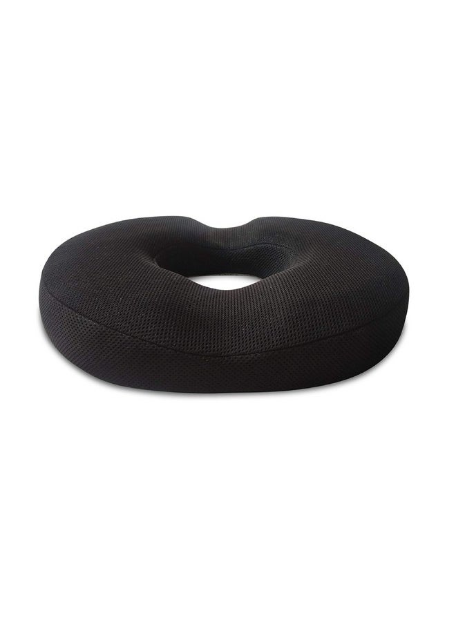 The White Willow Donut Pillow for Tailbone Pain-Coccyx Seat Cushion for Chair-Hemorrhoid & Piles Pillow-Car Seat Donut Cushion-Medium Firm HR Memory Foam Orthopedic Coccyx Ring Pillow-Above 60KG