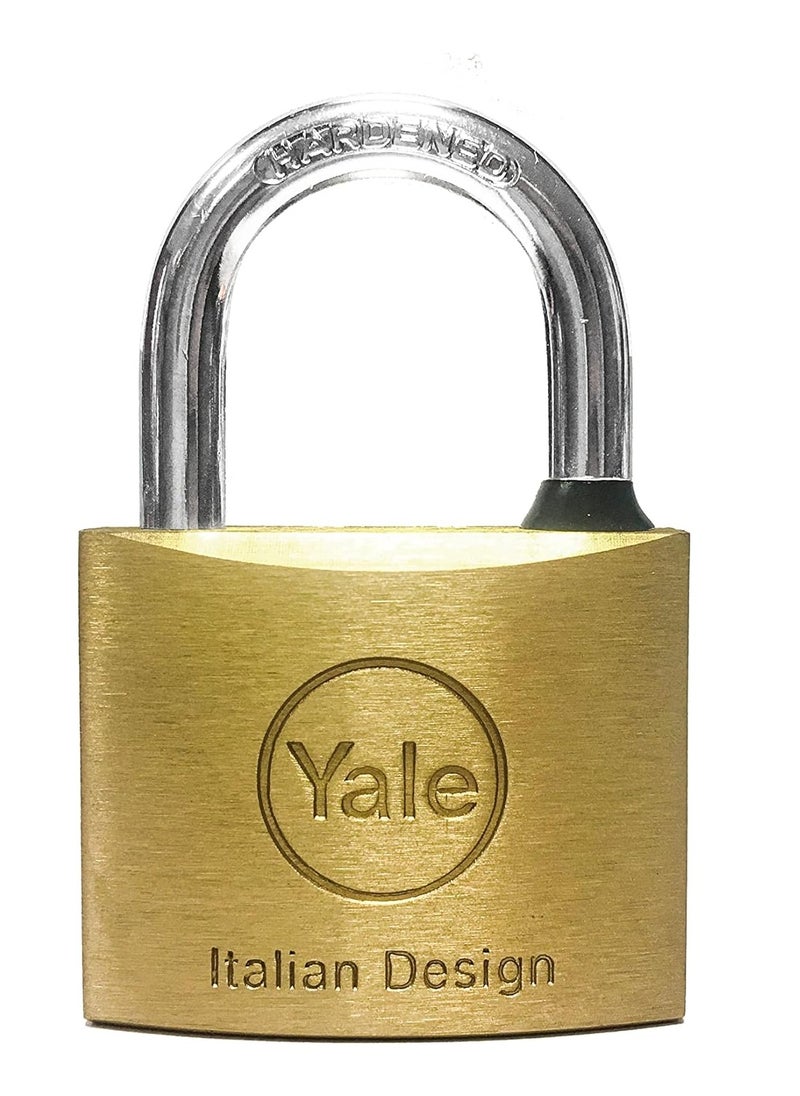 Yale 15-0110-7037-00-0201 110 Series Brass Padlock 70mm Brass