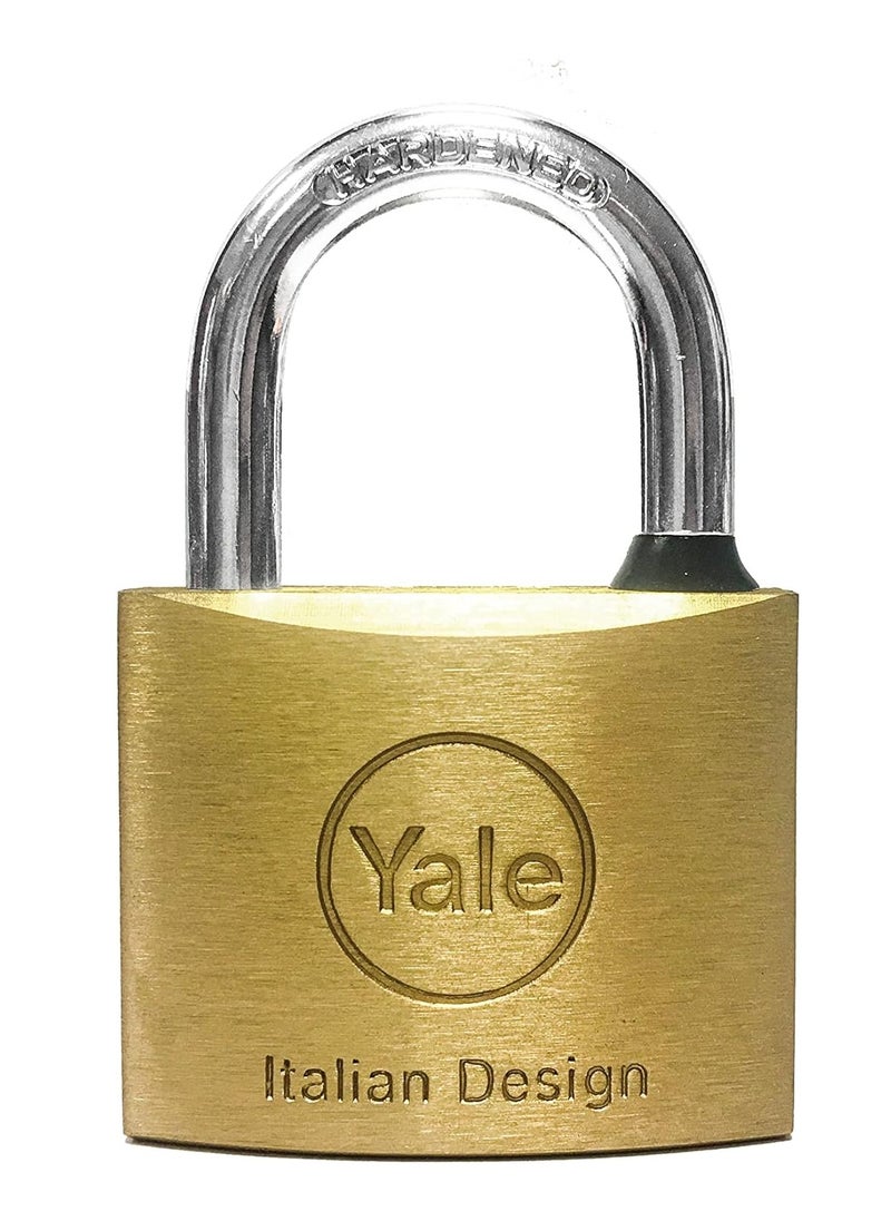 Yale 15-0110-4014-00-0201 110 Series Brass Padlock, 40mm