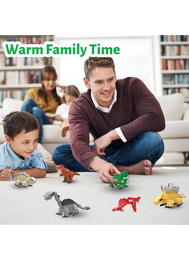 Filled Easter Eggs With Dinosaurs Building Blocks, 12Pcs Eggs Toys For Kids,Party Suprise Toys In Basket Filler, Classroom Prize Toys
