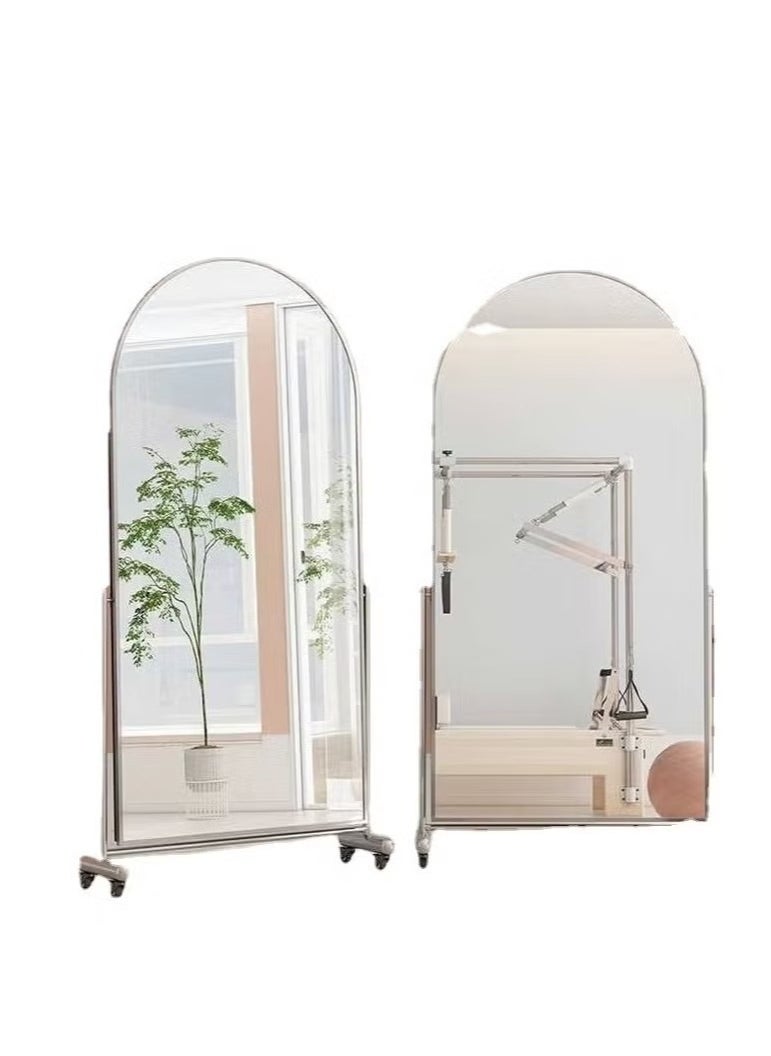 Floor Full Length Mirror with Holder White