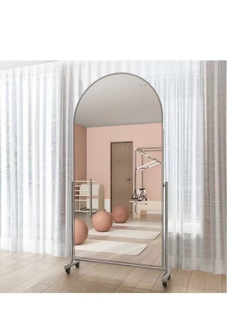 Floor Full Length Mirror with Holder White