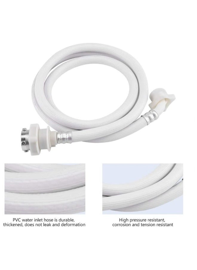Washing Machine Hose Connector Automatic Washing Machine Inlet Hose Extension Tube 2m White