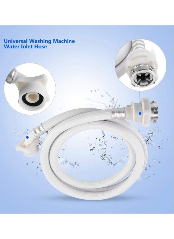 Washing Machine Hose Connector Automatic Washing Machine Inlet Hose Extension Tube 2m White