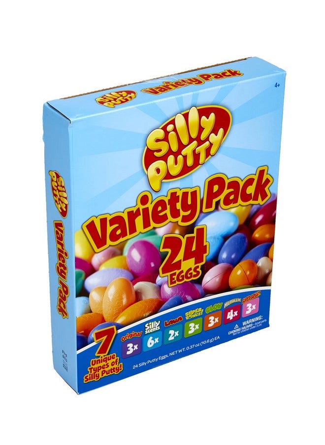 Crayola Silly Putty Bulk Variety Pack (24ct), Fidget Toys For Kids & Adults, Party Favors, Treasure Box Toys for Classrooms, Goodie Bag Stuffers, Gifts [Amazon Exclusive]