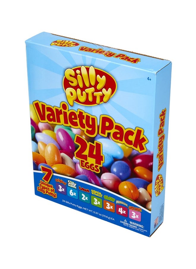 Crayola Silly Putty Bulk Variety Pack (24ct), Fidget Toys For Kids & Adults, Party Favors, Treasure Box Toys for Classrooms, Goodie Bag Stuffers, Gifts [Amazon Exclusive]